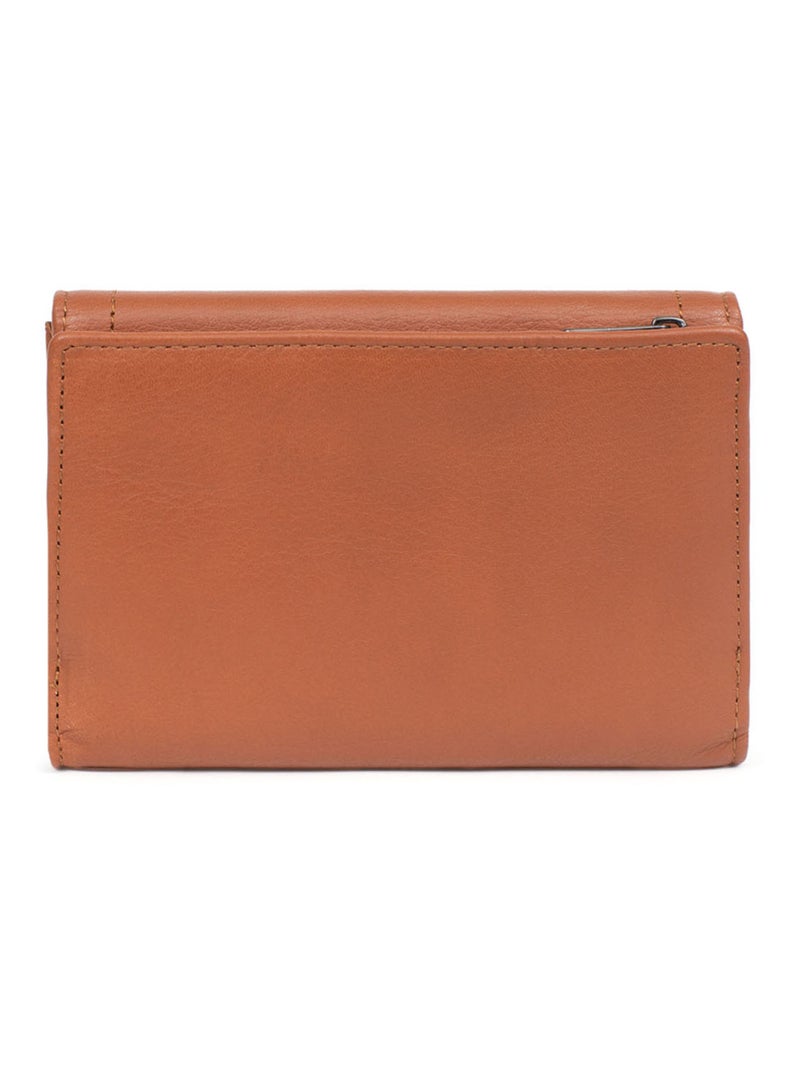 Portefeuille  1 volet  Stop RFID  Cuir SAUVAGE Marron - Kiabi