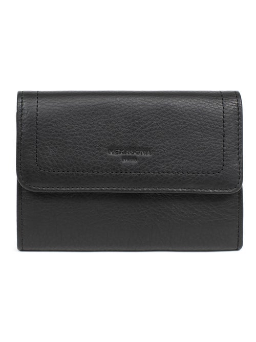 Portefeuille  1 volet  Stop RFID  Cuir SAUVAGE - Kiabi