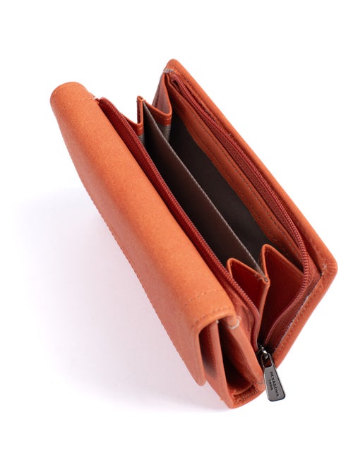 Portefeuille  1 volet  Stop RFID  Cuir SAUVAGE - Kiabi