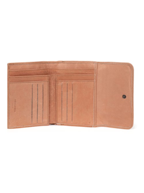Portefeuille  1 volet  Stop RFID  Cuir SAUVAGE - Kiabi