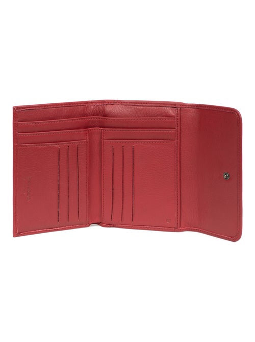 Portefeuille  1 volet  Stop RFID  Cuir SAUVAGE - Kiabi