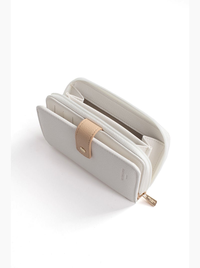 Portefeuille  1 volet  Stop RFID LYS Blanc Multicolore - Kiabi