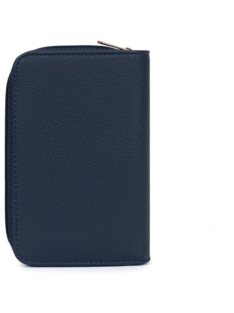 Portefeuille  1 volet  Stop RFID LYS Bleu marine - Kiabi