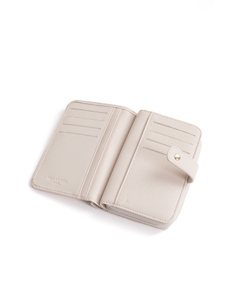 Portefeuille  1 volet  Stop RFID LYS Ivoire - Kiabi