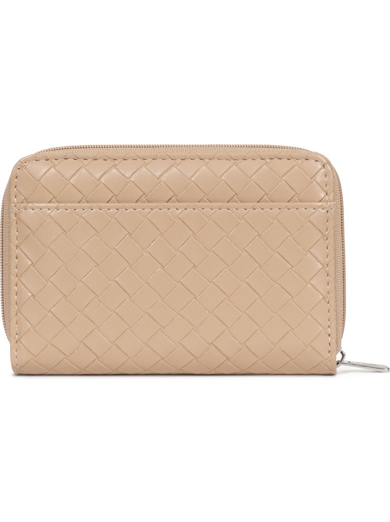 Portefeuille  1 volet  Stop RFID NILA Taupe - Kiabi