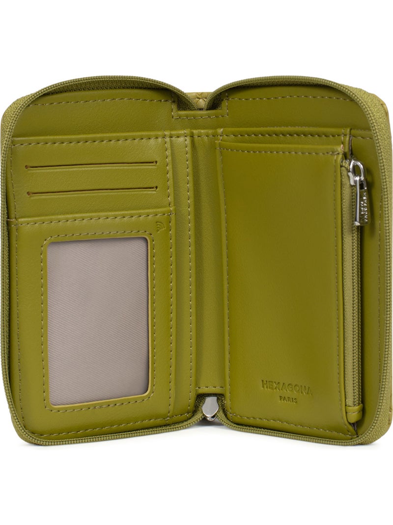 Portefeuille  1 volet  Stop RFID NILA Vert clair - Kiabi