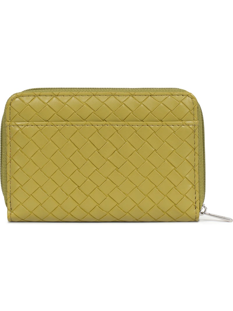 Portefeuille  1 volet  Stop RFID NILA Vert clair - Kiabi