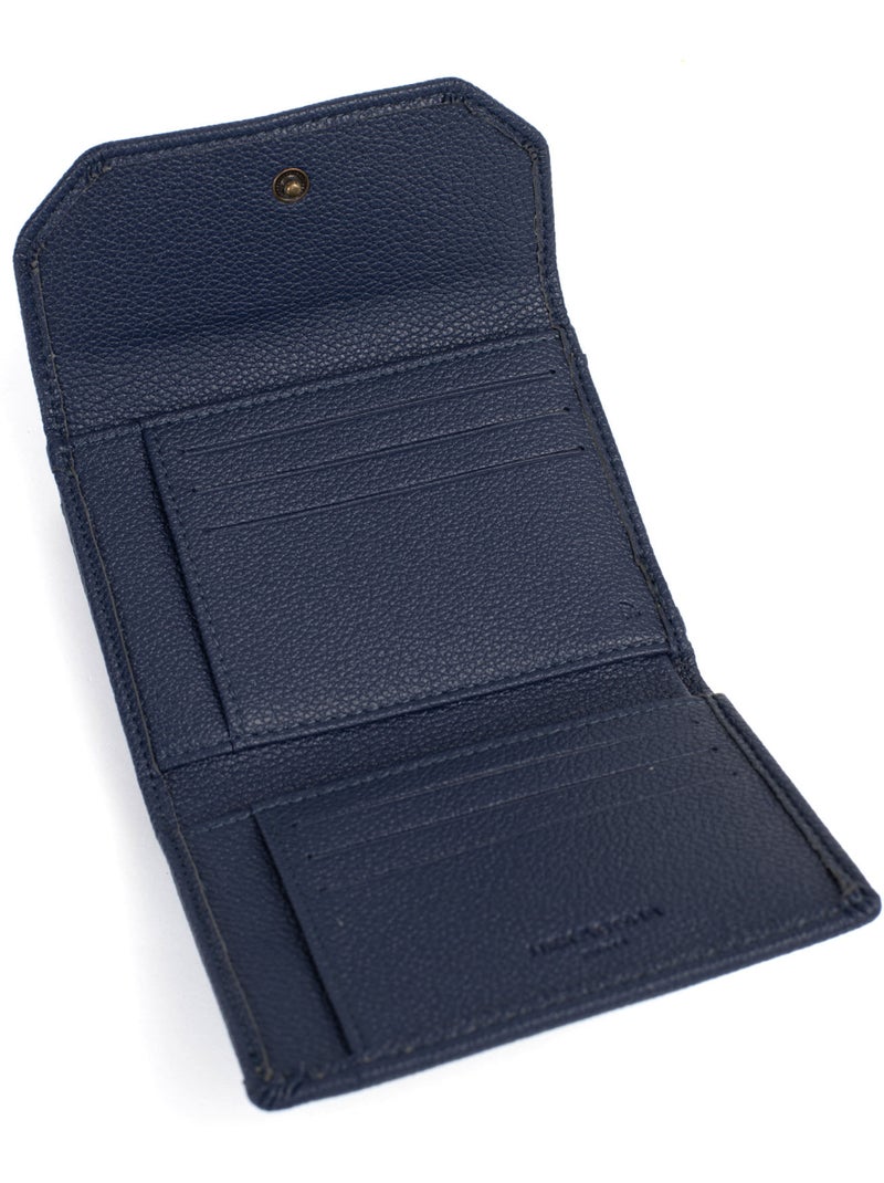 Portefeuille  1 volet  Stop RFID RONDA Bleu marine - Kiabi