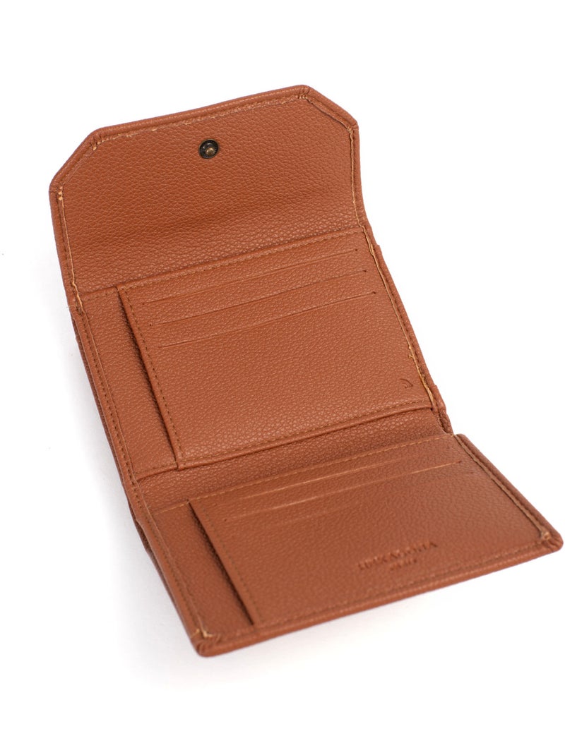 Portefeuille  1 volet  Stop RFID RONDA Cognac - Kiabi
