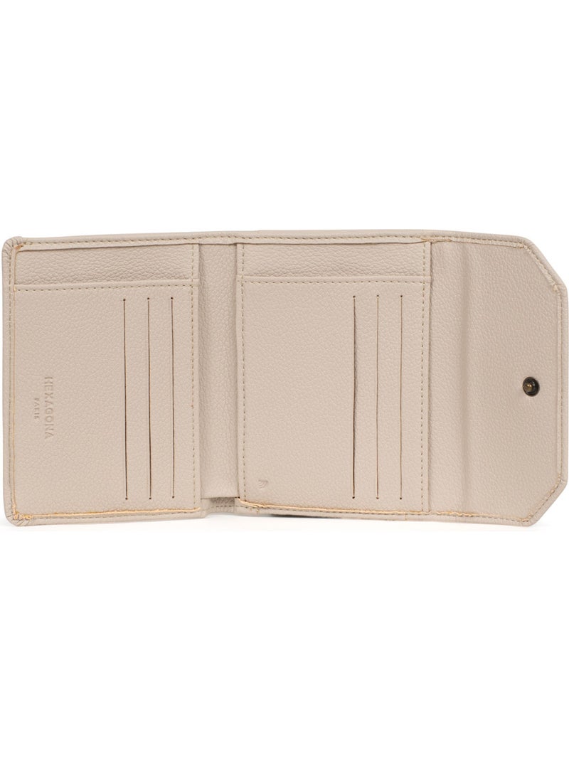 Portefeuille  1 volet  Stop RFID RONDA Ivoire - Kiabi