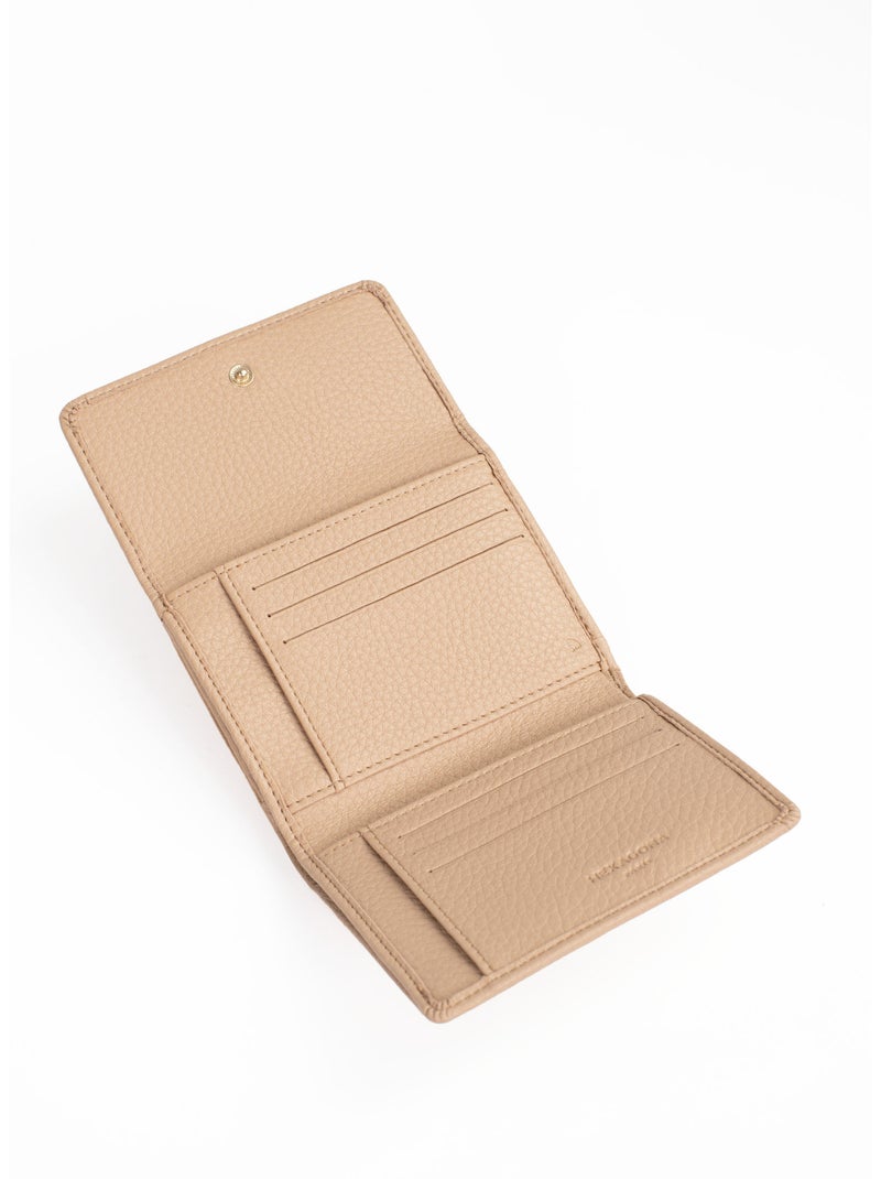 Portefeuille  1 volet  Stop RFID ZORA Beige sable - Kiabi