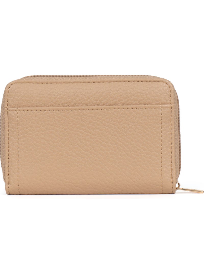 Portefeuille  1 volet  Stop RFID ZORA Beige sable - Kiabi