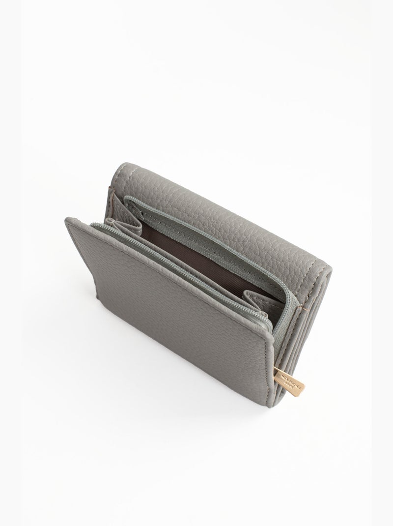 Portefeuille  1 volet  Stop RFID ZORA Gris clair - Kiabi