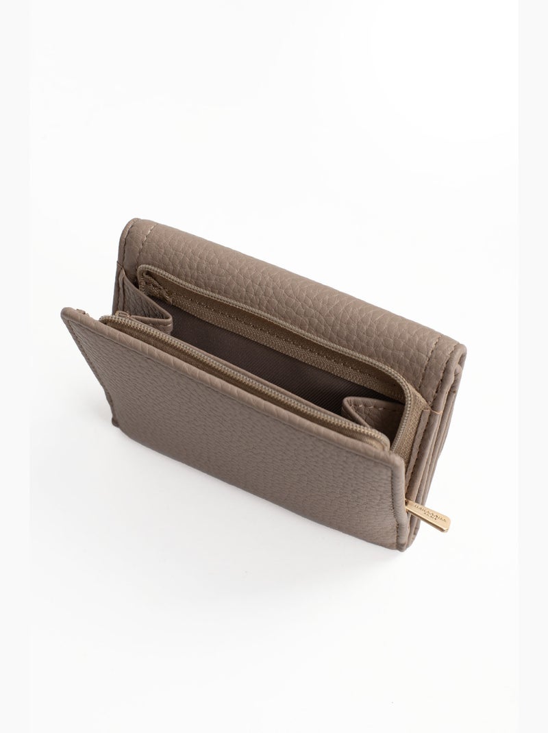 Portefeuille  1 volet  Stop RFID ZORA Taupe - Kiabi