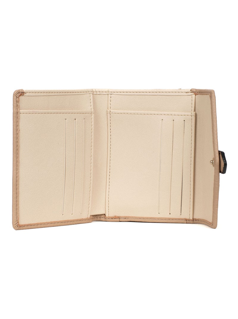 Portefeuille  1 volet TOSCANE Beige sable - Kiabi