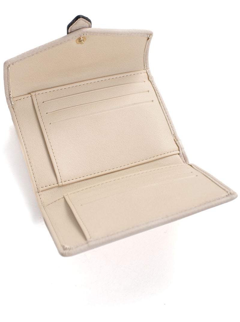 Portefeuille  1 volet TOSCANE Ivoire - Kiabi