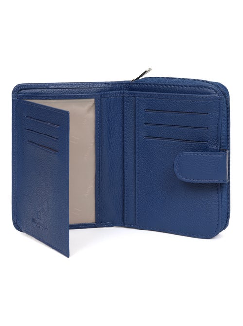 Portefeuille  2 volets  Cuir CONFORT - Kiabi