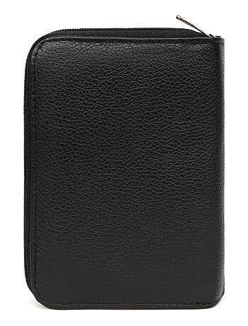 Portefeuille 2 volets cuir confort hexagona