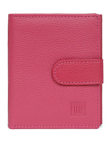 Portefeuille 2 volets cuir confort hexagona