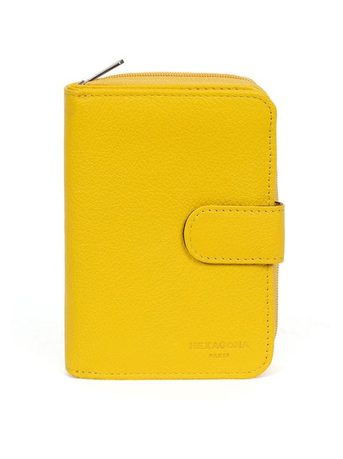 Portefeuille  2 volets  Cuir CONFORT - Kiabi
