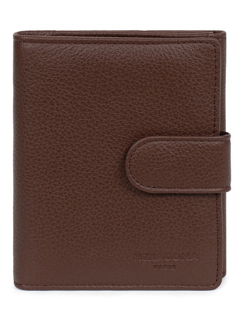Portefeuille  2 volets  Cuir CONFORT - Kiabi