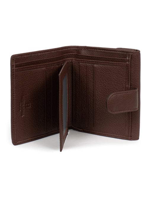 Portefeuille  2 volets  Cuir CONFORT - Kiabi