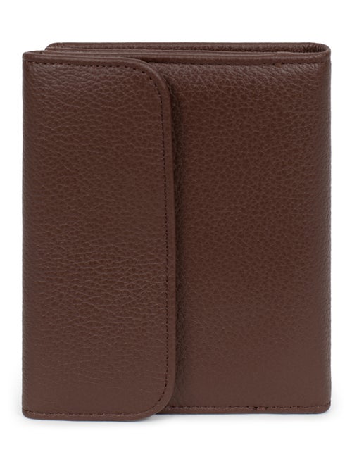 Portefeuille  2 volets  Cuir CONFORT - Kiabi