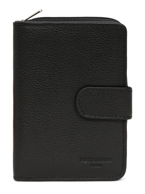 Portefeuille  2 volets  Cuir CONFORT - Kiabi