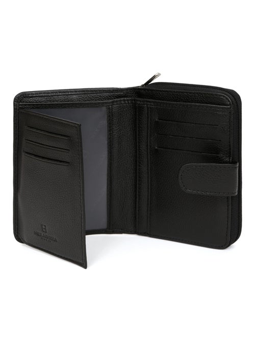 Portefeuille  2 volets  Cuir CONFORT - Kiabi