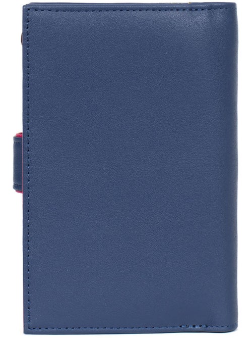 Portefeuille  2 volets  cuir multico hexagona - Kiabi
