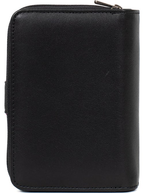 Portefeuille  2 volets  cuir multico - Kiabi