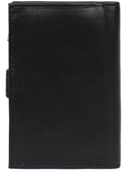 Portefeuille  2 volets  cuir multico - Kiabi