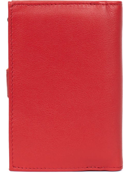 Portefeuille  2 volets  cuir multico - Kiabi