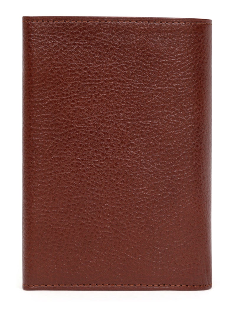 Portefeuille  2 volets  Cuir RÉPUBLIQUE Marron - Kiabi