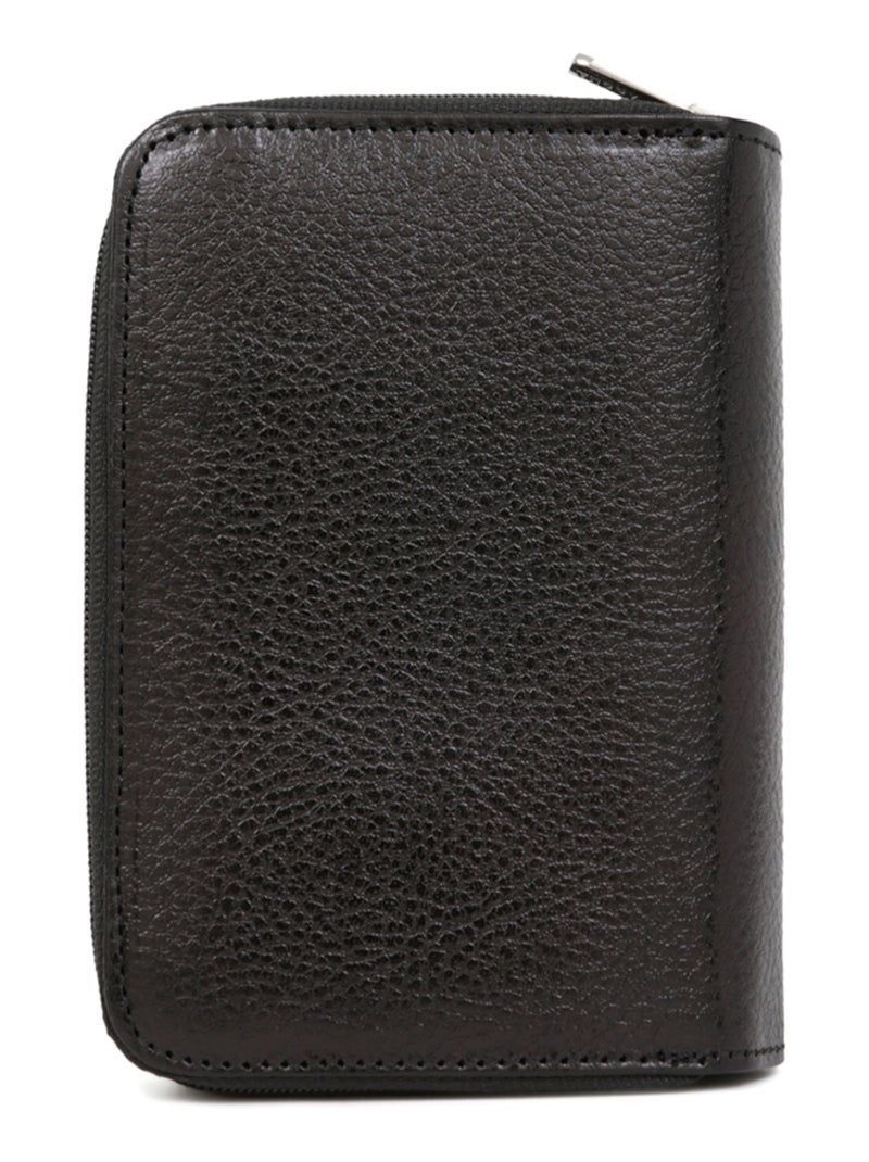 Portefeuille  2 volets  Cuir RÉPUBLIQUE Noir - Kiabi