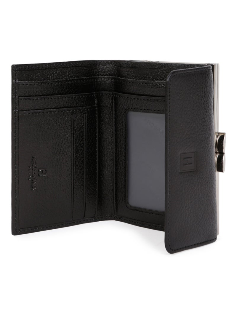 Portefeuille  2 volets  Cuir RÉPUBLIQUE Noir - Kiabi
