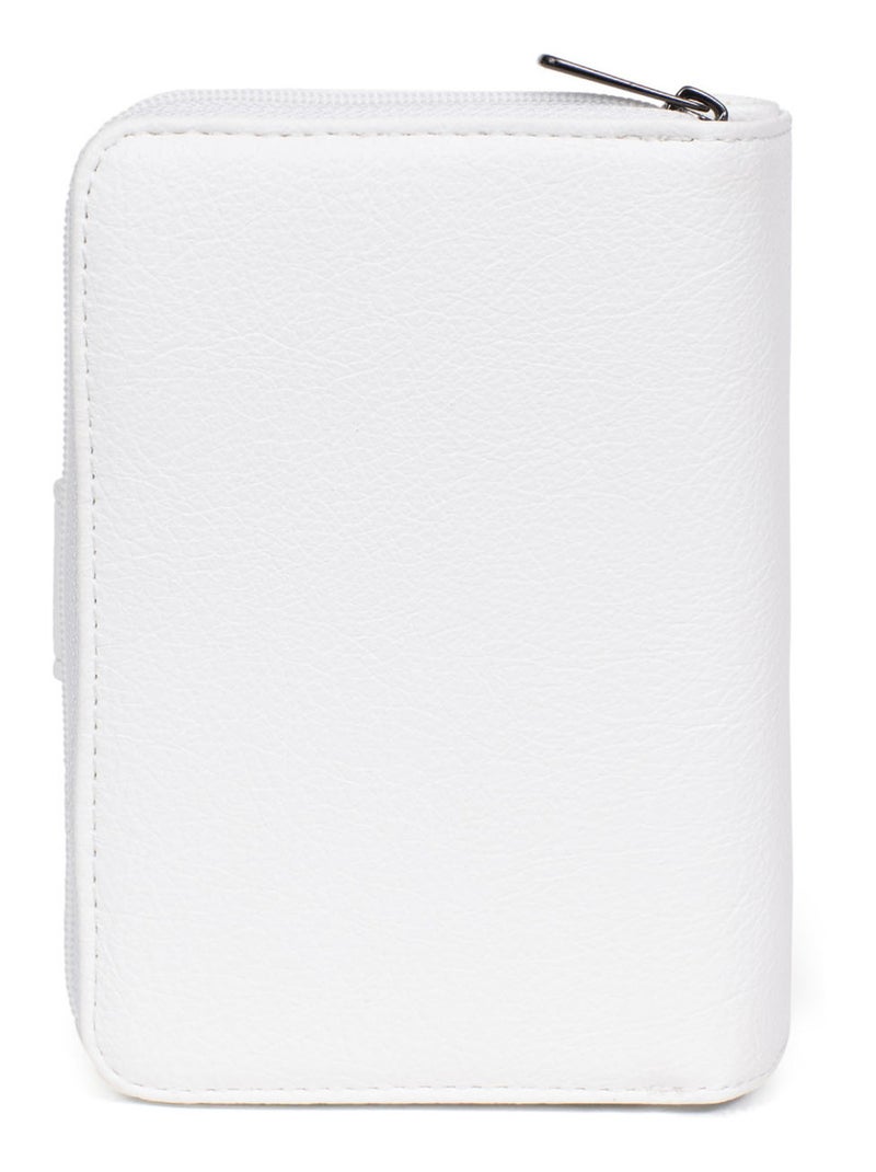 Portefeuille  2 volets GRACIEUSE Blanc - Kiabi
