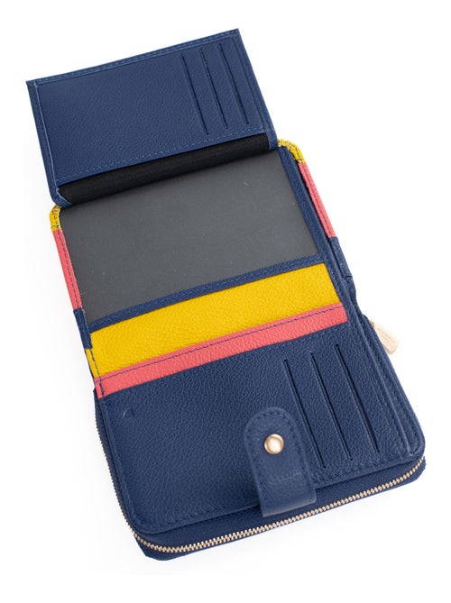 Portefeuille  2 volets  Stop RFID  Cuir BAHIA - Kiabi