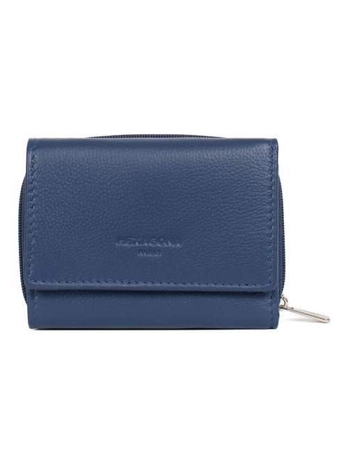 Portefeuille  2 volets  Stop RFID  Cuir CONFORT - Kiabi
