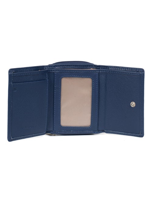 Portefeuille  2 volets  Stop RFID  Cuir CONFORT - Kiabi