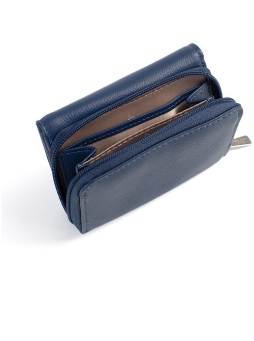 Portefeuille  2 volets  Stop RFID  Cuir CONFORT - Kiabi