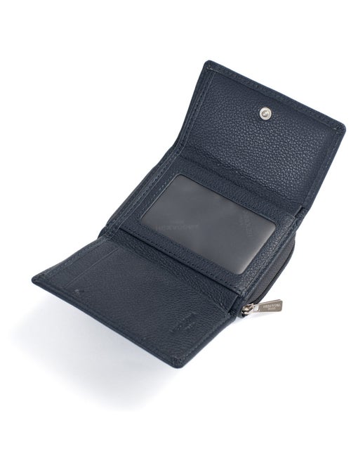 Portefeuille  2 volets  Stop RFID  Cuir CONFORT - Kiabi