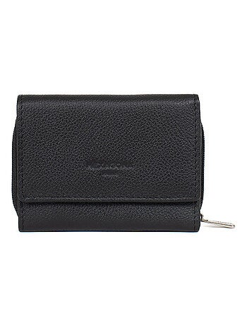 Portefeuille 2 volets stop rfid cuir confort hexagona