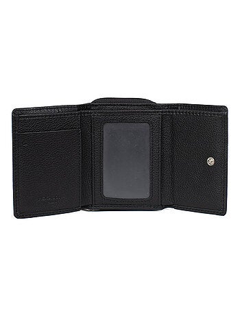 Portefeuille 2 volets stop rfid cuir confort hexagona