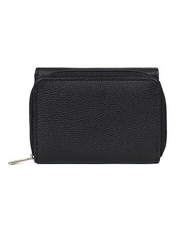 Portefeuille 2 volets stop rfid cuir confort hexagona