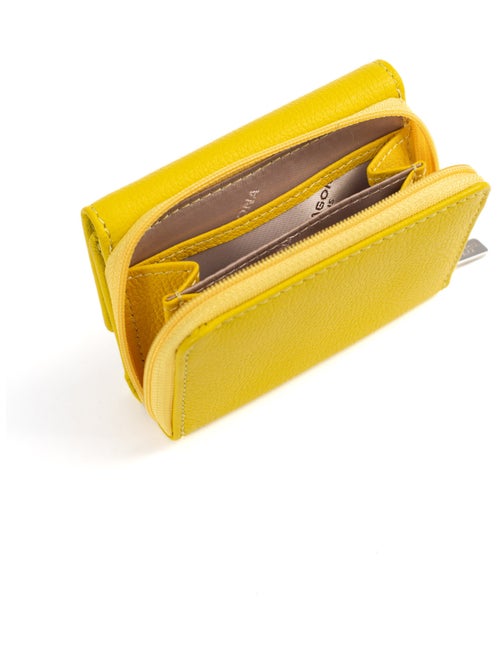 Portefeuille  2 volets  Stop RFID  Cuir CONFORT - Kiabi