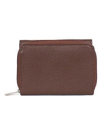 Portefeuille 2 volets Stop RFID Cuir CONFORT