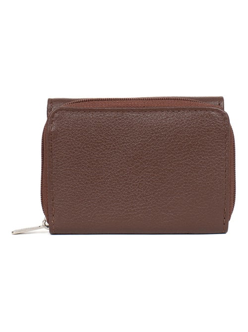 Portefeuille  2 volets  Stop RFID  Cuir CONFORT - Kiabi