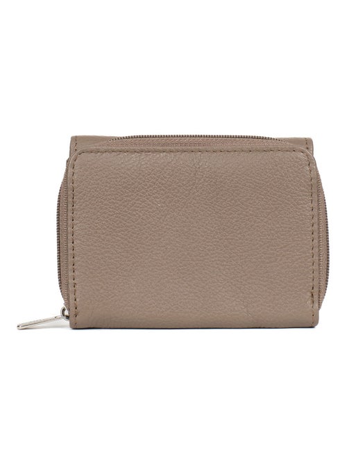 Portefeuille  2 volets  Stop RFID  Cuir CONFORT - Kiabi