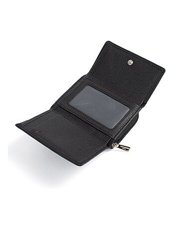 Portefeuille 2 volets Stop RFID Cuir CONFORT